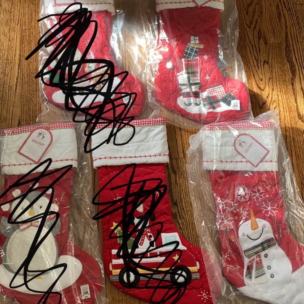 Pottery Barn Quilted Christmas Stockings